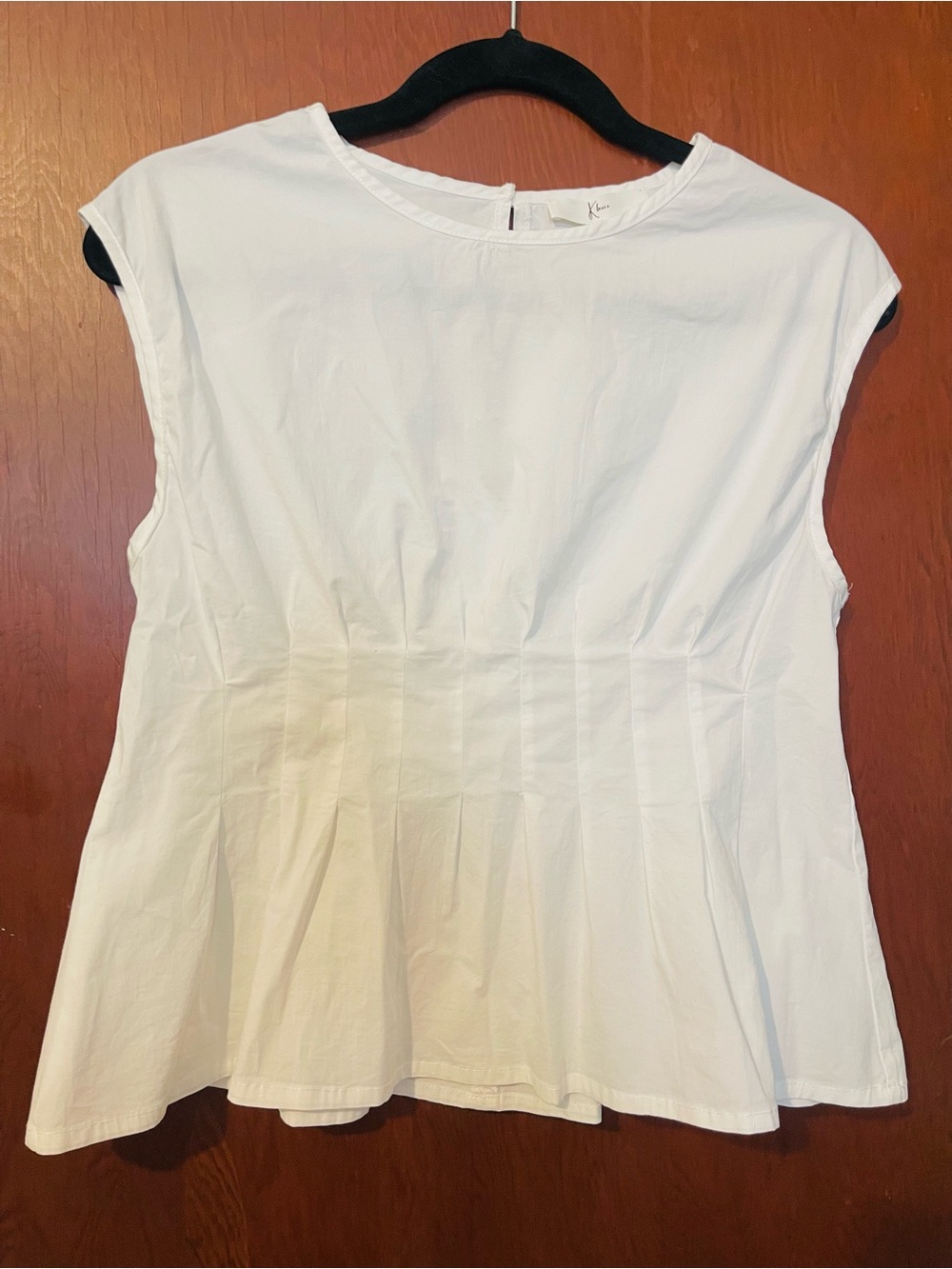 KHAITE White "Westin" Pintucked Cotton-Poplin Top - Size Small (S)
